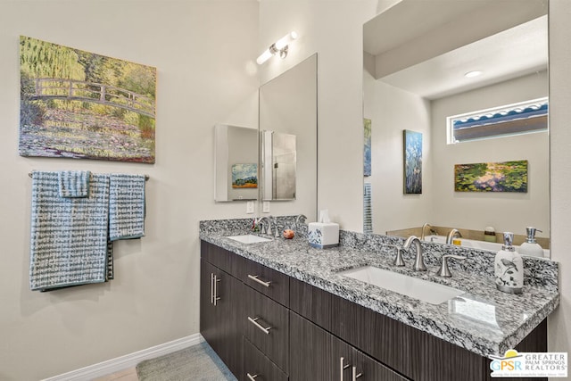 bathroom featuring vanity