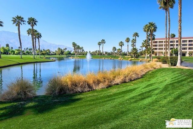 property view of water with a mountain view