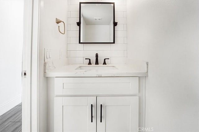 bathroom featuring vanity