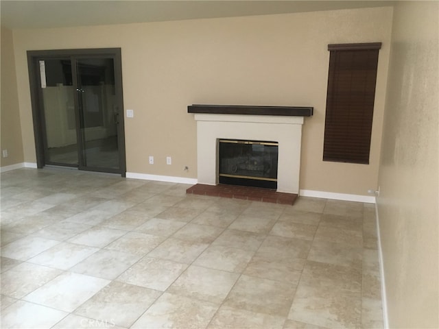 view of unfurnished living room