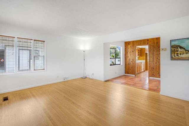 empty room featuring light hardwood / wood-style flooring