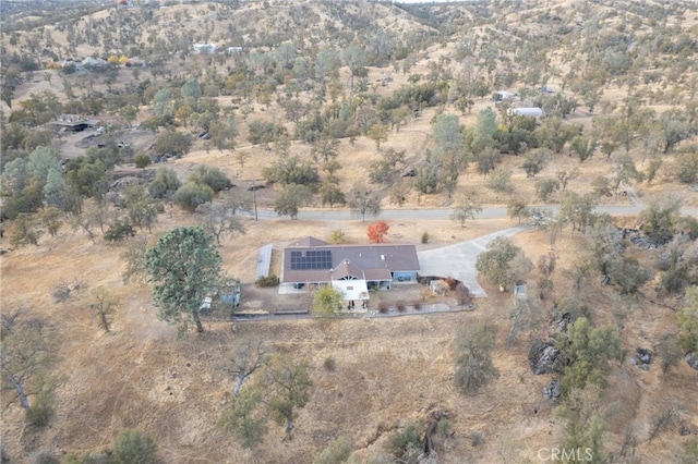 bird's eye view with a rural view