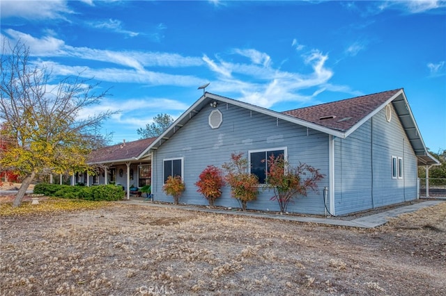 view of side of property