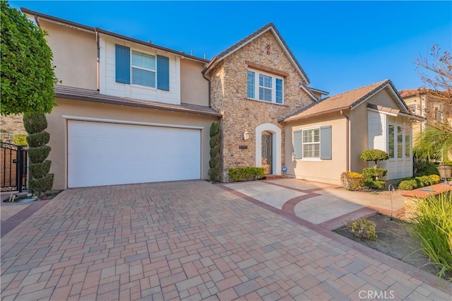 view of front of home featuring a garage