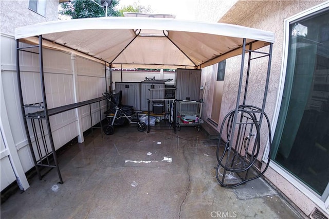 17053 Roscoe Blvd Unit 1, Northridge, CA 91325 - view of patio featuring a gazebo and a carport