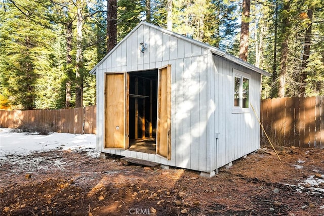 view of outbuilding