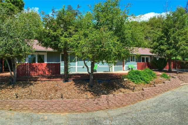 view of front of home