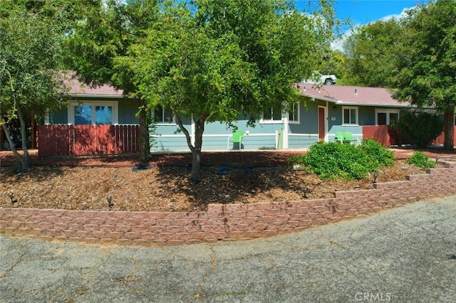 view of ranch-style home