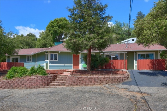 view of ranch-style house