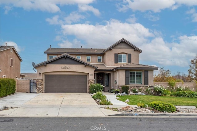 view of front of home featuring a garage