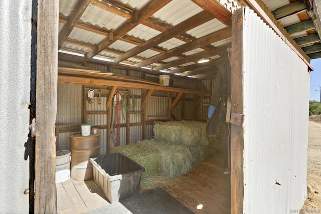 view of horse barn