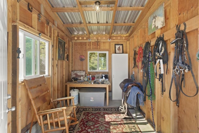 view of horse barn