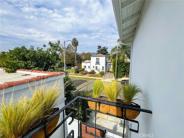 view of balcony