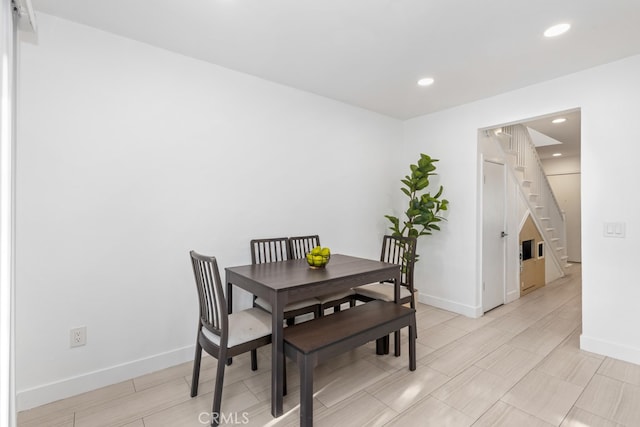 view of dining room