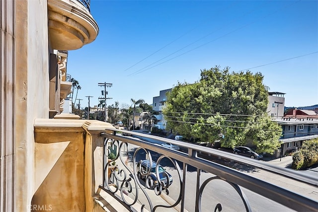 view of balcony