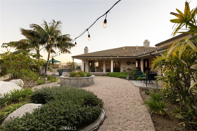 view of yard with a patio