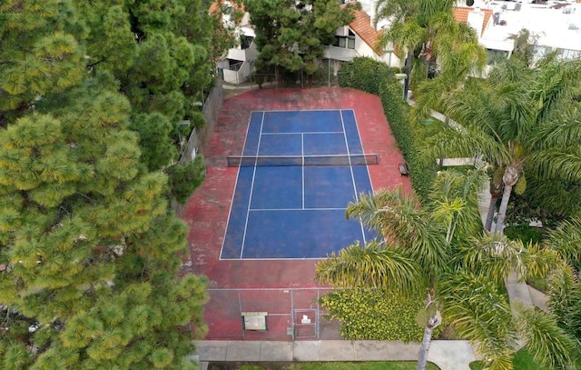 view of tennis court