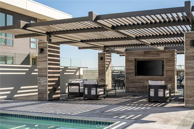 380 Cordova St Unit 403, Pasadena, CA 91101 - view of patio with a pergola