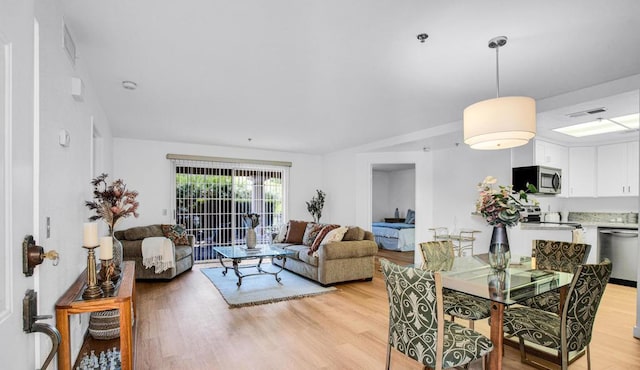 interior space featuring light hardwood / wood-style flooring