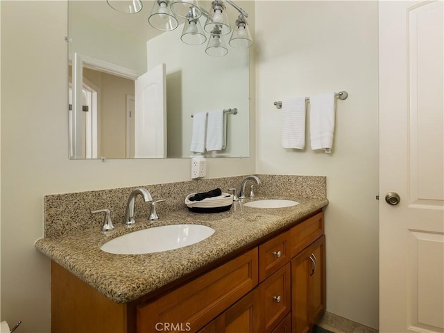 bathroom with vanity