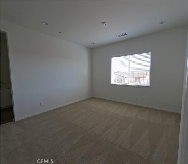 view of carpeted empty room