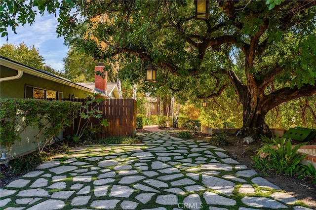 view of patio / terrace with fence