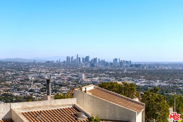 view of city with a mountain view