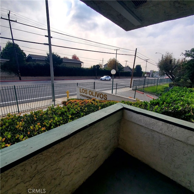 view of balcony