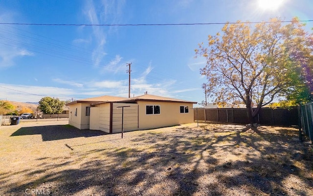 view of back of property