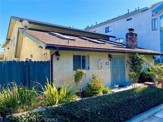 view of front of home