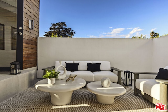 view of patio / terrace with an outdoor hangout area