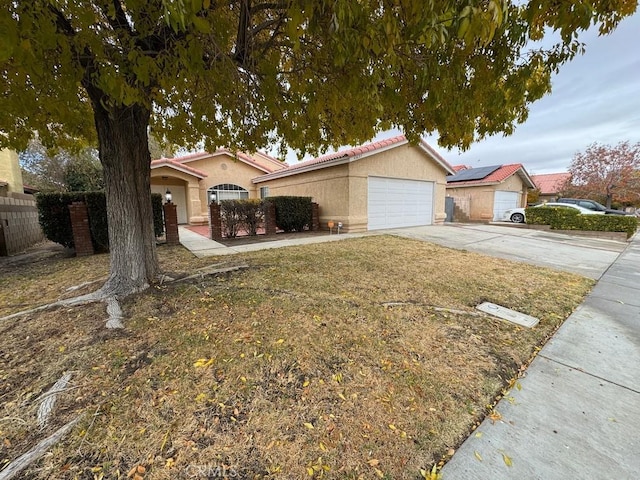 view of single story home