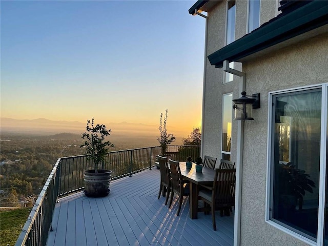 15223 Ledgewood Dr, Redding, CA 96001 - wooden deck with outdoor dining area