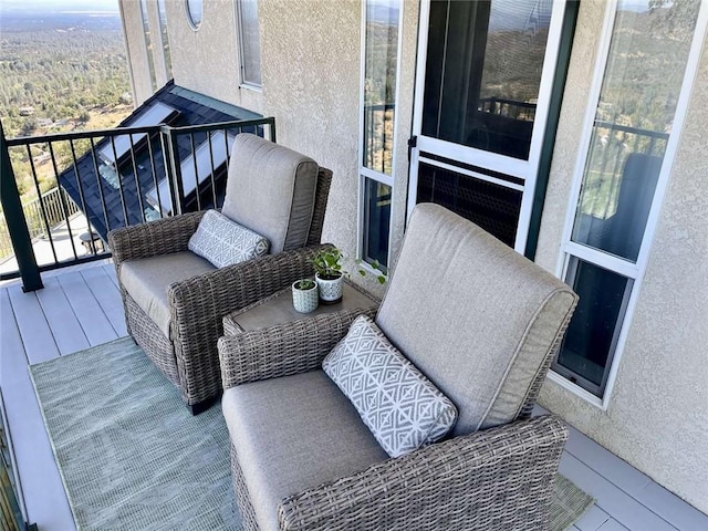 view of balcony