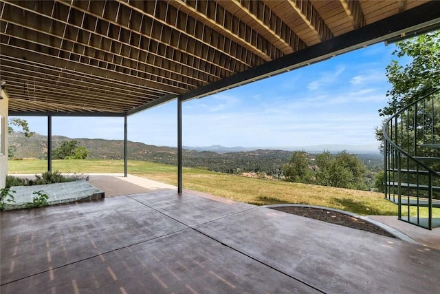 15223 Ledgewood Dr, Redding, CA 96001 - view of patio with a mountain view