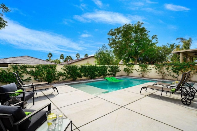 view of pool with a patio