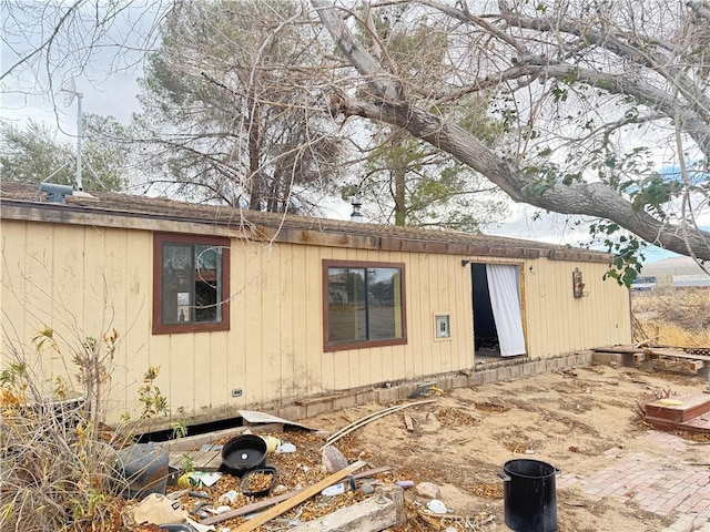 view of rear view of property