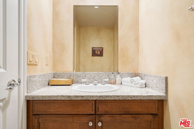 bathroom featuring vanity