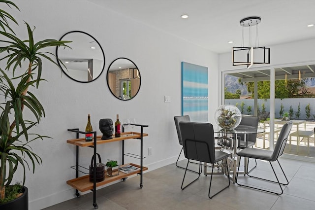 view of dining room