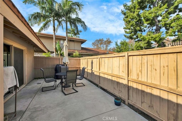 view of patio / terrace with area for grilling