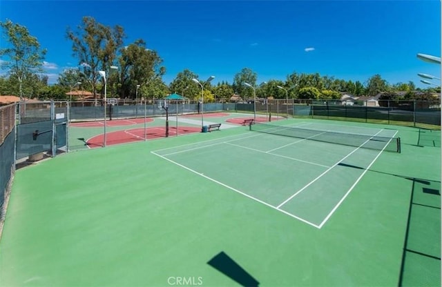 view of tennis court