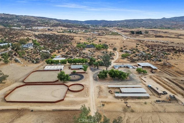 aerial view featuring a mountain view