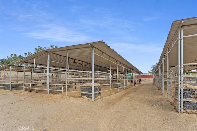 view of horse barn