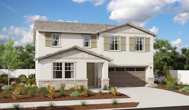 view of front of house featuring a garage