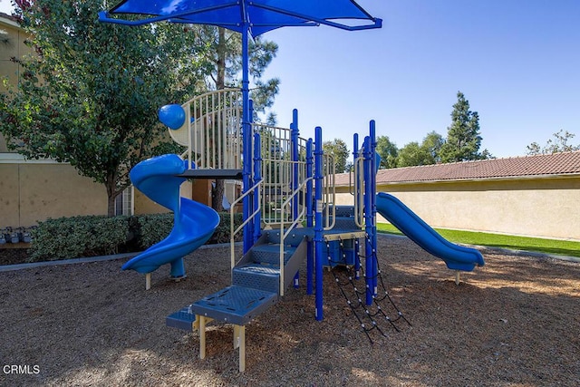 view of jungle gym