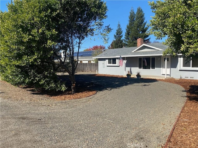 1954 Durham Dayton, Durham, CA 95938 - view of front of property with a chimney, roof with shingles, and stucco siding