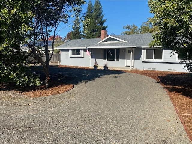 view of ranch-style house