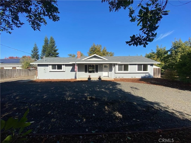 view of ranch-style house