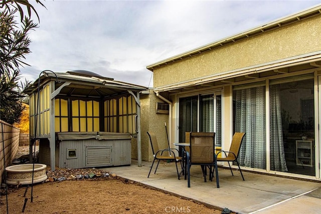 view of patio / terrace with a gazebo