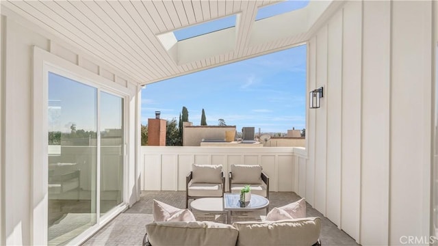 balcony with an outdoor living space